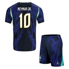 Brasilien Neymar Jr. 10 VM Udebanetrøje 2026 Børn
