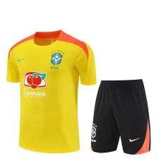 Brasilien Trænings T-shirt Sæt 2025-26 - Shorts Gul