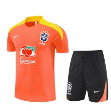Brasilien Trænings T-shirt Sæt 2025-26 - Shorts Orange