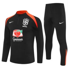 Brasilien Træningssæt Børn 2025-26 - 1-4 Zip Sort