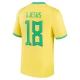 Brasilien VM 2022 G.Jesus 18 Hjemmebanetrøje Fodboldsæt