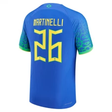 Brasilien VM 2022 Martinelli 26 Udebanetrøje Fodboldsæt
