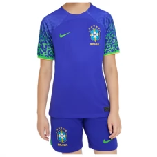 Brasilien VM Trøje 2022 Børn Udebanetrøje