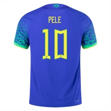 Brasilien VM Trøje 2022 Pele 10 Udebanetrøje