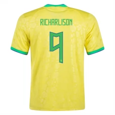 Brasilien VM Trøje 2022 Richarlison 9 Hjemmebanetrøje