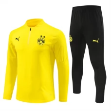 BVB Borussia Dortmund Børn Træningssæt 2024-25 - 1-4 Zip Gul