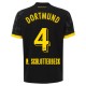 BVB Borussia Dortmund N.Schlotterbeck 4 Udebanetrøje 2023-24 Fodboldsæt