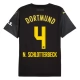 BVB Borussia Dortmund N.Schlotterbeck 4 Udebanetrøje 2024-25 Fodboldsæt