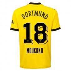 BVB Borussia Dortmund Trøje 2023-24 Moukoko 18 Hjemmebanetrøje