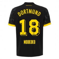 BVB Borussia Dortmund Trøje 2023-24 Moukoko 18 Udebanetrøje