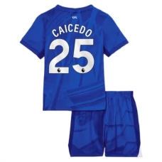 Chelsea Børn Caicedo 25 Hjemmebanetrøje 2025-26 Fodboldsæt
