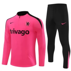 Chelsea Børn Træningssæt 2024-25 - 1-4 Zip Pink