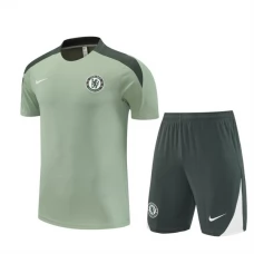 Chelsea Børn Træningstrøje Sæt 2025-26 - Shorts Grøn
