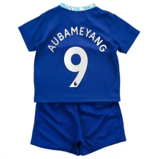 Chelsea Fodboldsæt Børn 2022-23 Aubameyang 9 Hjemmebanetrøje