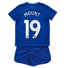 Chelsea Fodboldsæt Børn 2022-23 Mason Mount 19 Hjemmebanetrøje