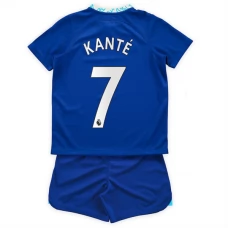 Chelsea Fodboldsæt Børn 2022-23 N'Golo Kanté 7 Hjemmebanetrøje