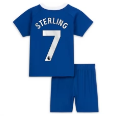 Chelsea Fodboldsæt Børn 2023-24 Raheem Sterling 7 Hjemmebanetrøje
