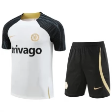 Chelsea Trænings T-Shirt Sæt 2023-24 - Hvid