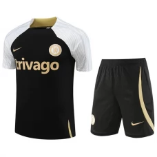 Chelsea Trænings T-Shirt Sæt 2023-24 - Sort