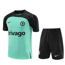 Chelsea Træningstrøje Sæt Børn 2023-24 - Shorts Grøn