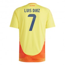 Colombia Copa América 2024 Luis Díaz 7 Hjemmebanetrøje Fodboldsæt
