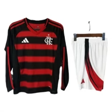 CR Flamengo Børn Hjemmebanetrøje 2025-26 Langærmet Fodboldsæt
