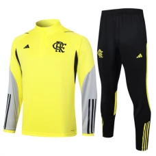 CR Flamengo Børn Træningssæt 2024-25 - 1-4 Zip Gul