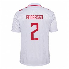 Danmark EM 2024 Andersen 2 Udebanetrøje Fodboldsæt