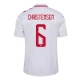 Danmark EM 2024 Christensen 6 Udebanetrøje Fodboldsæt