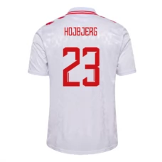 Danmark EM 2024 Højbjerg 23 Udebanetrøje Fodboldsæt