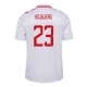 Danmark EM 2024 Højbjerg 23 Udebanetrøje Fodboldsæt