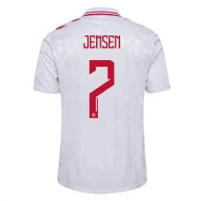 Danmark EM 2024 Jensen 7 Udebanetrøje Fodboldsæt