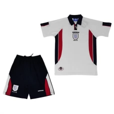 England Børn Hjemmebanetrøje Retro 1998 Fodboldsæt