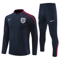 England Børn Træningssæt 2024-25 - 1-4 Zip Flådeblå