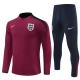 England Børn Træningssæt 2024-25 - 1-4 Zip Rød