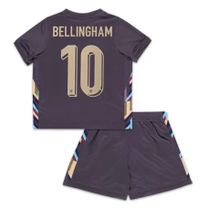England EM 2024 Børn Bellingham 10 Udebanetrøje Fodboldsæt