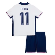 England EM 2024 Børn Foden 11 Hjemmebanetrøje Fodboldsæt