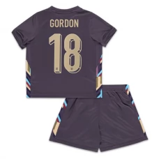 England EM 2024 Børn Gordon 18 Udebanetrøje Fodboldsæt