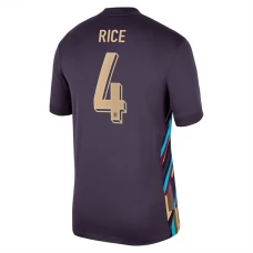 England EM 2024 Rice 4 Udebanetrøje Fodboldsæt