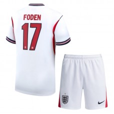 England Foden 17 VM Hjemmebanetrøje 2026 Børn
