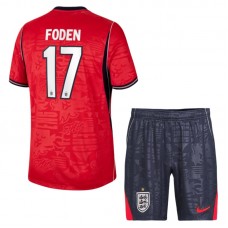 England Foden 17 VM Udebanetrøje 2026 Børn
