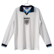 England Hjemmebanetrøje Retro 1996 Langærmet Fodboldsæt