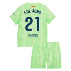 FC Barcelona Børn F.De Jong 21 Tredjetrøje 2024-25 Fodboldsæt