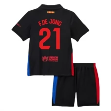 FC Barcelona Børn F.De Jong 21 Udebanetrøje 2024-25 Fodboldsæt