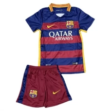 FC Barcelona Børn Hjemmebanetrøje Retro 2015-16 Fodboldsæt