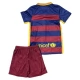 FC Barcelona Børn Hjemmebanetrøje Retro 2015-16 Fodboldsæt