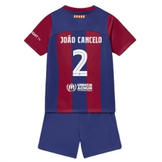 FC Barcelona Børn Joao Cancelo 2 Hjemmebanetrøje 2023-24 Fodboldsæt