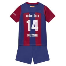 FC Barcelona Børn João Félix 14 Hjemmebanetrøje 2023-24 Fodboldsæt