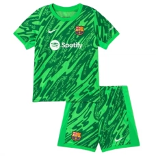 FC Barcelona Børn Kids Målmand Hjemmebanetrøje 2024-25 Fodboldsæt
