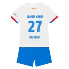 FC Barcelona Børn Lamine Yamal 27 Udebanetrøje 2023-24 Fodboldsæt
